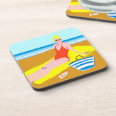 ビーチキーン – 黄色 コースター (左側)