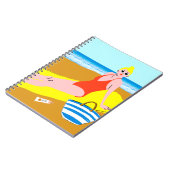 ビーチキーン – 黄色 ノートブック (左側)