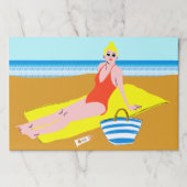 ビーチキーン – 黄色 ペーパーパッド (正面)