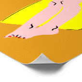 ビーチキーン – 黄色 ポスター (角)