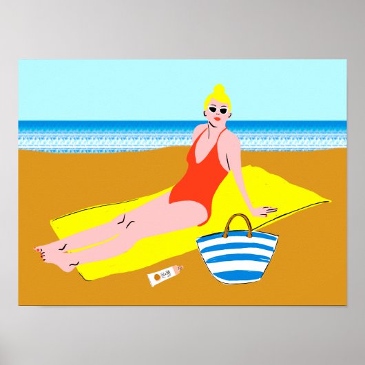 ビーチキーン – 黄色 ポスター (正面)