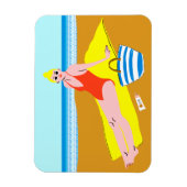 ビーチキーン – 黄色 マグネット (縦)