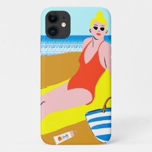 ビーチキーン-黄色 iPhone 11 ケース