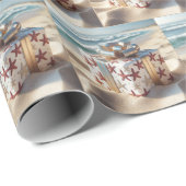 ビーチギフトとヒトデ ラッピングペーパー (ロールコーナー)