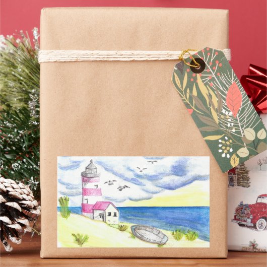 ビーチクラシックシール 長方形シール (クリスマス)