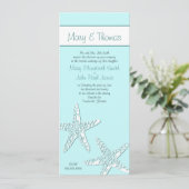 ビーチクラス-ティール（緑がかった色） 招待状 (スタンド正面)