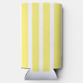 ビーチクラブイエローカバナストライプバースデーパーティー スリム缶クーラー (裏面)