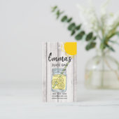 ビーチクラブジュースバーカフェレモネードレモンサニー 名刺 (スタンド正面)