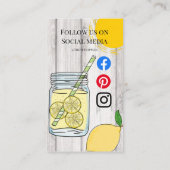 ビーチクラブジュースバーカフェレモネードレモンサニー 名刺 (裏面)