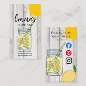 ビーチクラブジュースバーカフェレモネードレモンサニー 名刺 (正面/裏面)
