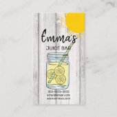 ビーチクラブジュースバーカフェレモネードレモンサニー 名刺 (正面)