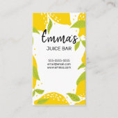 ビーチクラブジュースバーカフェレモネードレモンサンサニー 名刺 (正面)