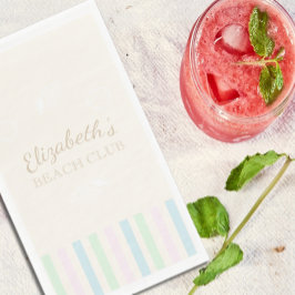 ビーチクラブ誕生日ナプキンス