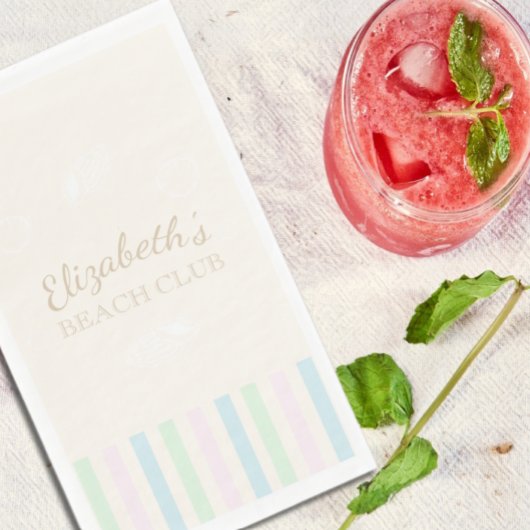 ビーチクラブ誕生日ナプキンス