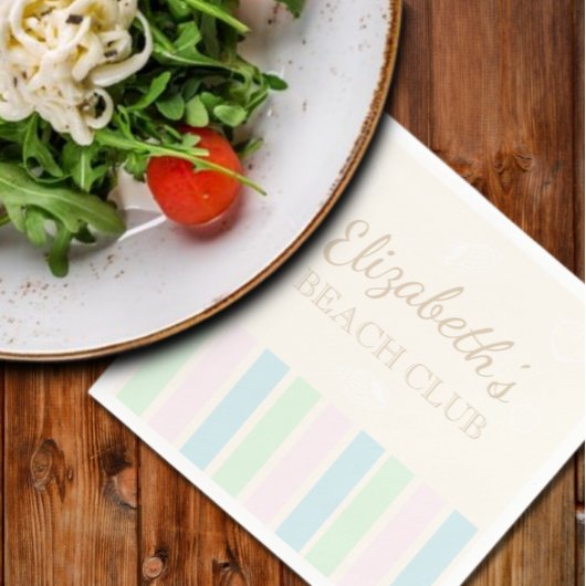 ビーチクラブ誕生日 スタンダードカクテルナプキン