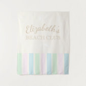 ビーチクラブ誕生日 タペストリー (正面)