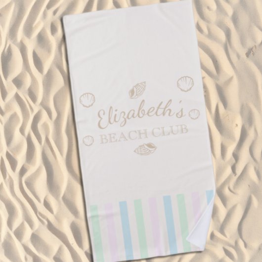 ビーチクラブ誕生日 ビーチタオル