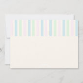 ビーチクラブ誕生日 招待状 (裏面)