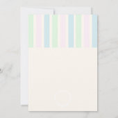 ビーチクラブ誕生日 招待状 (裏面)