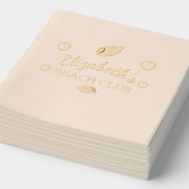 ビーチクラブ誕生日 箔ナプキン