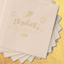 ビーチクラブ誕生日 箔ナプキン