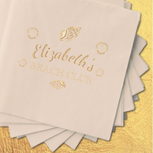 ビーチクラブ誕生日 箔ナプキン