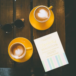 ビーチクラブ誕生日 箔招待状