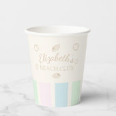 ビーチクラブ誕生日 紙コップ (正面)