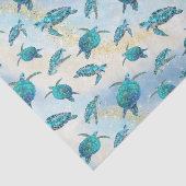 ビーチクリスマスウォーターカラーウミガメグリッター 薄葉紙 (詳細)