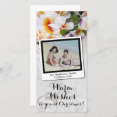 ビーチクリスマスウォームウィーズプルメリアレイ シーズンカード (正面/裏面)