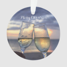ビーチクリスマスオーナメントアクリルサンセット オーナメント