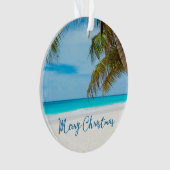 ビーチクリスマスオーナメントアクリルパームツリー オーナメント (正面)