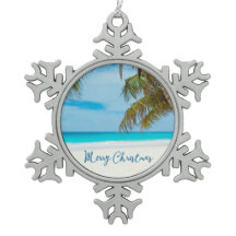 ビーチクリスマスオーナメントプーターパームツリー