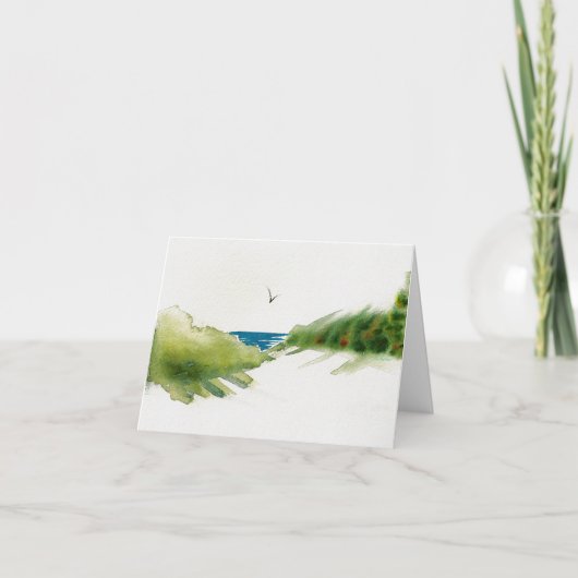 ビーチクリスマスカードの砂丘 シーズンカード (正面)