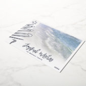 ビーチクリスマスカード |コーストモダンア航海の 箔シーズンカード (回転した状態)