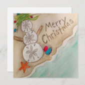 ビーチクリスマスカード シーズンカード (正面/裏面)