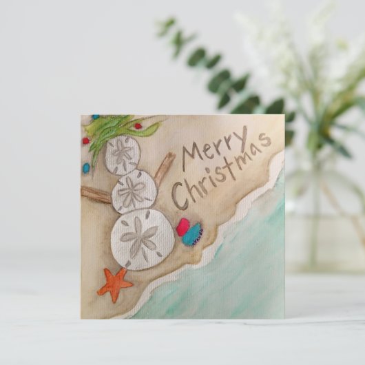 ビーチクリスマスカード シーズンカード (スタンド正面)