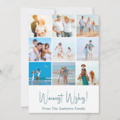 ビーチクリスマスカー数々のド写真ホリデーカード シーズンカード (正面)