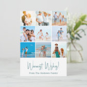 ビーチクリスマスカー数々のド写真ホリデーカード シーズンカード (スタンド正面)