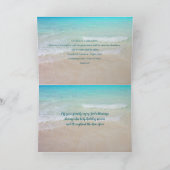 ビーチクリスマスクリスチャン聖なる書物、 経典折り シーズンカード (内部)