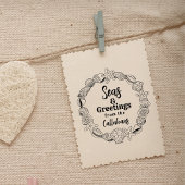 ビーチクリスマスシーズとグリーティングギフトスタンプ ラバースタンプ