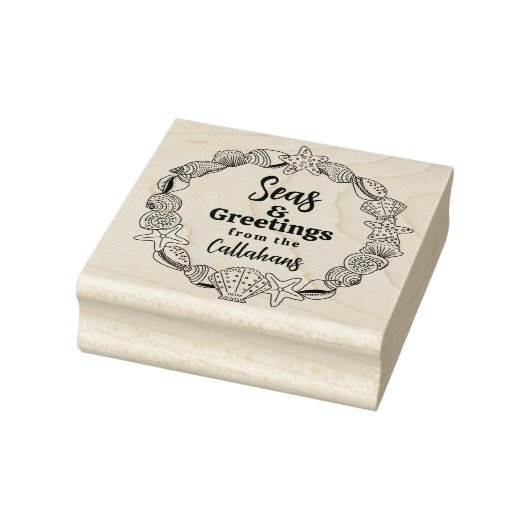 ビーチクリスマスシーズとグリーティングギフトスタンプ ラバースタンプ (スタンプ)