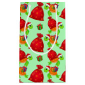 ビーチクリスマスシータートルサンタ スモールペーパーバッグ (正面)