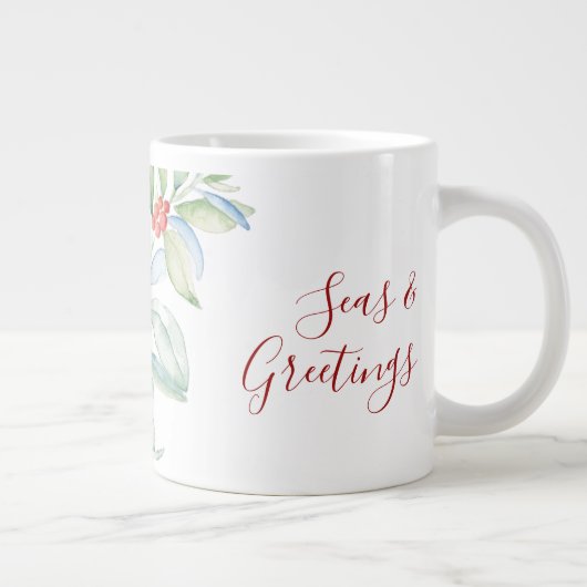 ビーチクリスマスシータートルシーズ&グリーティング ジャンボコーヒーマグカップ (右)