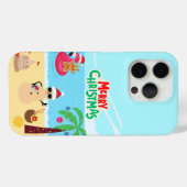 ビーチクリスマスシーン Case-Mate iPhoneケース (裏面 (横))