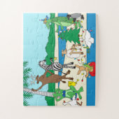 ビーチクリスマスジグソーパズル ジグソーパズル (縦)