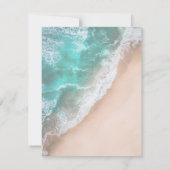 ビーチクリスマスジンジャーブレッドフラットノートカード ノートカード (裏面)