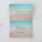 ビーチクリスマススターフィッシュシーズングリーティングカード シーズンカード (内部)