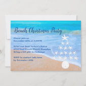 ビーチクリスマスツリーパーティの招待状 招待状 (正面)