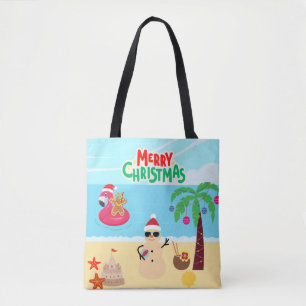 ビーチクリスマスパーティー トートバッグ